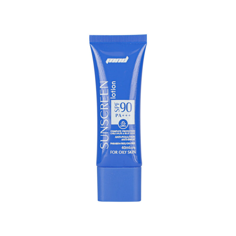 لوسیون ضد آفتاب با SPF 90 (بی رنگ) مناسب پوست چرب 